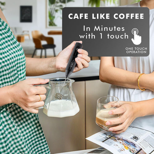 Coffee Frother Electric Rechargeable Coffee Maker Machine for Home Electric