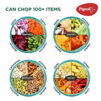 olypropylene Mini Handy and Compact Chopper with 3 Blades for Effortlessly Chopping Vegetables