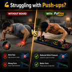 Premium Foldable Push-Up Board 15 in 1 with Color-Coded Muscle Targets – Portable Fitness Training System for Chest,