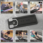 | AB Core Trainer with Timer | Foldable Pilates Bodyboard with Resistance Rope, Automatic Rebound, and Elbow Support | Home Workout